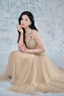 Quinn Layered Mesh Maxi Dress for women, from JOSEPHINE, The Viet Concept 