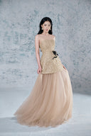 Helly Structured Bustier Mesh Maxi Dress for women, from JOSEPHINE, The Viet Concept 