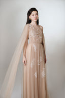 Artemis Ethereal Cape Maxi Dress for women, from JOSEPHINE, The Viet Concept 