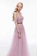 JOSÉPHINE • Abigal Tulle Sculpted Floor-Length Gown
