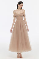 Fanny Azure Off-Shoulder Tulle Gown for women, from JOSEPHINE, The Viet Concept 