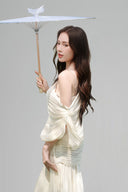 White Jun Midi Dress for woman, from BYDI, The Viet Concept 
