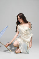 White Jun Midi Dress for woman, from BYDI, The Viet Concept 