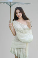 White Jun Midi Dress for woman, from BYDI, The Viet Concept 