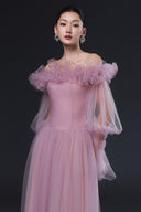 Elowyn Ruffle Corset Tulle Maxi Dress for women, from JOSEPHINE, The Viet Concept 