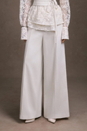 KEIRA TONG • Liora Wide-Leg Pleated Trousers
