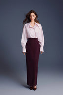 KEIRA TONG • Buttons Sculpted High-Waisted Trench Pencil Skirt