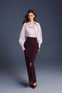 KEIRA TONG • Buttons Sculpted High-Waisted Trench Pencil Skirt