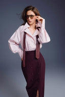KEIRA TONG • Buttons Sculpted High-Waisted Trench Pencil Skirt