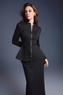 KEIRA TONG • Zipper Corset Boned High-Waisted Khaki Pencil Skirt