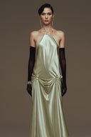 Satiné Crystal Satin Gown for women, from LA VIERGE, The Viet Concept