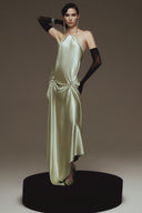 Satiné Crystal Satin Gown for women, from LA VIERGE, The Viet Concept