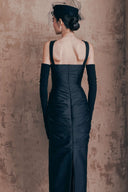Black Sovereign Basic Sheath Dress for women, from LINH DOAN, The Viet Concept 