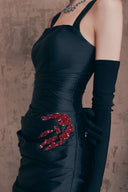 Black Sovereign Basic Sheath Dress for women, from LINH DOAN, The Viet Concept 