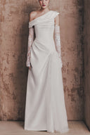 Crescent Grace Soft Ivory Dress for women, from LINH DOAN, The Viet Concept 