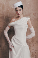 Crescent Grace Soft Ivory Dress for women, from LINH DOAN, The Viet Concept 