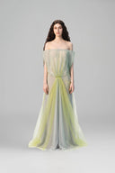 Naiad Tea Voile & Tulle Fluid Luxe Dress for women, from LA VIERGE, The Viet Concept 