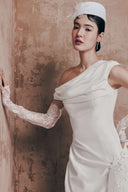Crescent Grace Soft Ivory Dress for women, from LINH DOAN, The Viet Concept 