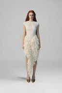 Nerine Blanca Sculptural Couture Dress for women, from LA VIERGE, The Viet Concept 