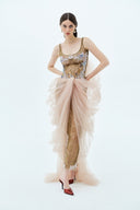 LA VIERGE • Jardín Tiered Lace & Tulle Maxi Gown