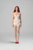 Maia Cream Lace Sculpted Couture Corset for women, from LA VIERGE, The Viet Concept 