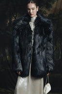 Midnight Eclipse Oversized Faux Fur Coat for women, from HOBB, The Viet Concept 