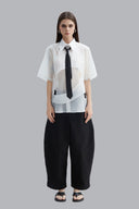 Front of White Tsunami Shirt for women, from CAOSTU. The Viet Concept 