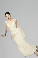 Cream Lolly Maxi Dress for women, from BYDI, The Viet Concept 