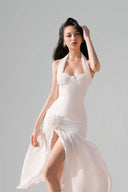 White Lucas Maxi Dress for woman, from BYDI, The Viet Concept 