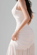 White Lucas Maxi Dress for woman, from BYDI, The Viet Concept 