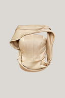 Product of Sand Satin Cowl Corset for women, from MUST HAVE, The Viet Concept 