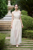 ROSEE de MATIN • Ivory Floral Midi Dress