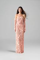 Rosaline Garden 3D Lace Off-Shoulder Column Gown for women, from IHF STDUIO, The Viet Concept 