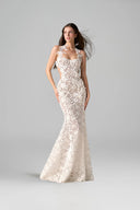 Ivory Floral Vine Lace Cut-Out Mermaid Gown for women, from IHF ATEKIER, The Viet Concept 