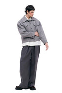 Grey Waffle Jacket Short for men, from CAOSTU, The Nam Concept 