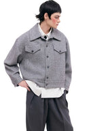Grey Waffle Jacket Short for men, from CAOSTU, The Nam Concept 