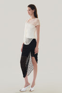 Side of Black Wrapped Garter Skirt for women, from MUST HAVE, The Viet Concept 