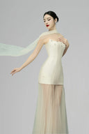 Cream Solei Maxi Dress for women, from BYDI, The Viet Concept 