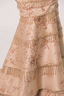 HAYTAN • Infinite Aurora Rose Taupe Hand-Embroidered Crystal Gown