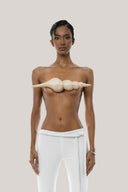 Natural Lorelei 3D Printed Top for women, from Huelley Rose, The Viet Concept 