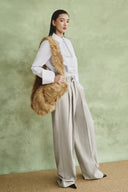 Gray Amburg Tailored Pant for women, from WHITE PLAN, The Viet Concept
