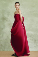 Red Bologna Maxi Dress for women, from WHITE PLAN, The Viet Concept 