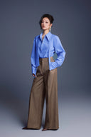 KEIRA TONG • New Thera Oversized Textured Ribbed Poplin Shirt