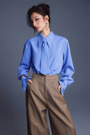KEIRA TONG • New Thera Oversized Textured Ribbed Poplin Shirt