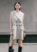 Gray Berlin Mini Dress for women, from WHITE PLAN, The Viet Concept 