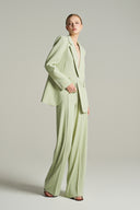 Mint Crystal Embellished Tailored Single Breasted Blazer for women, from IHF STUDIO, The Viet Concept 