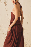 XITA • Mocha Luxe Knit Alibaba Wide-Leg Pants