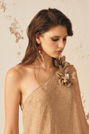 Celeste One-Shoulder Floral Chiffon Maxi Gown for women, from XITA, The Viet Concept 