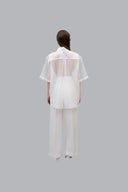 Back of White Multi-layer Shirt for women, from CAOSTU, The Viet Concept