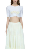Pearl Bloom Sculpted Top for women, from DAS LA VIE, The Viet Concept 